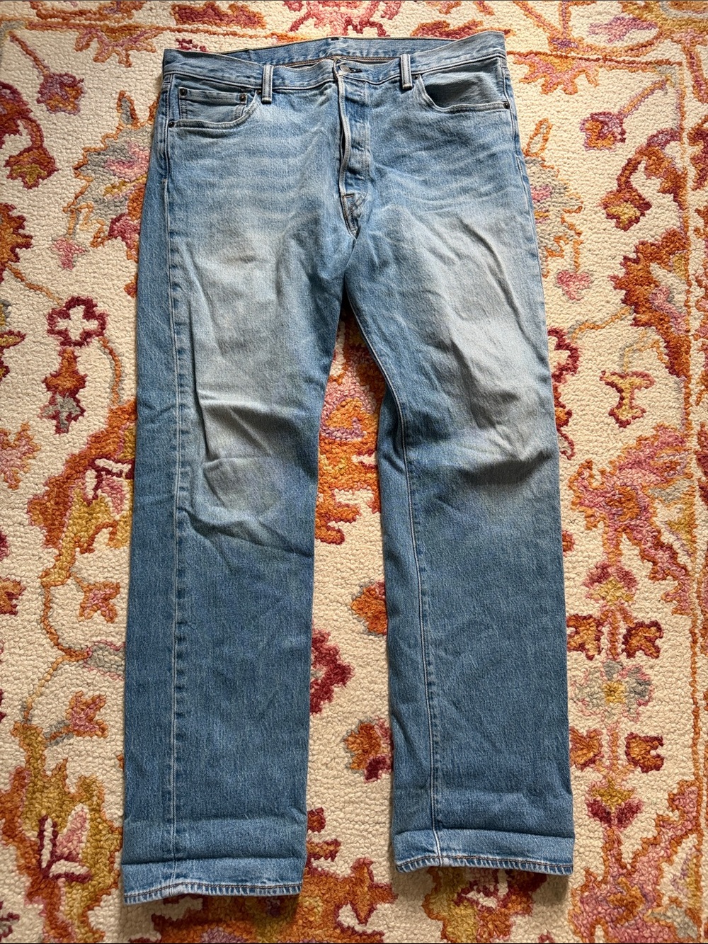 Levi’s 501 Classic Straight Leg Light Blue Jeans - Men's